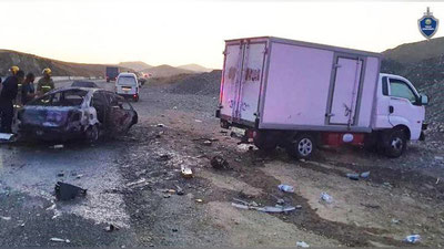 Изрображение 'Жуткое ДТП в Джизакской области: в сгоревшем "Ласетти" погибли водитель и пассажир'