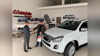 'SamAuto'ning O`zbekistonda birinchi ISUZU D-Max pikaplari sotuvi boshlandi'ning rasmi
