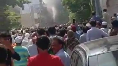 Изрображение 'В Пакистане разбился пассажирский самолет (видео)'