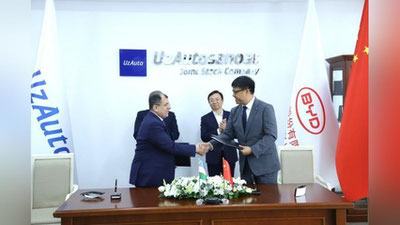 Изрображение 'Узбекистан и Китай создают СП по выпуску электромобилей'