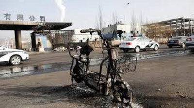 'Xitoydagi kimyoviy zavod oldida portlash sodir bo`ldi 'ning rasmi