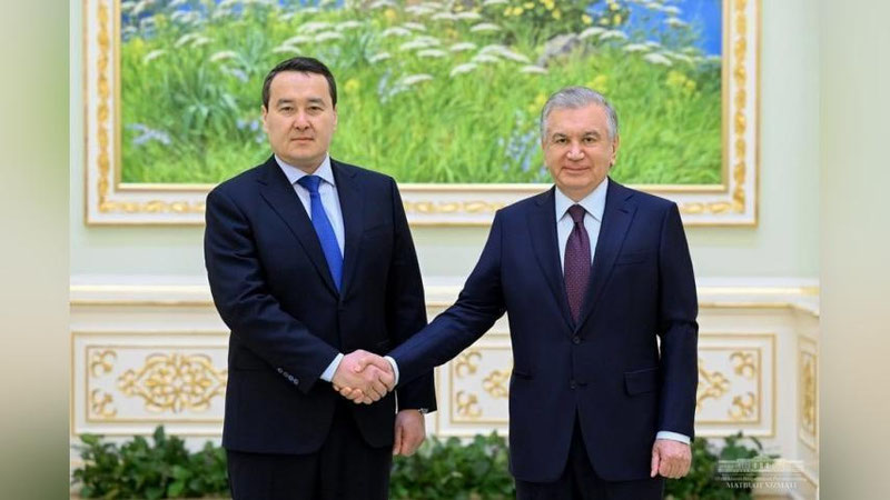 'Mirziyoev Toshkentda Qozog`iston bosh vazirini qabul qildi'ning rasmi