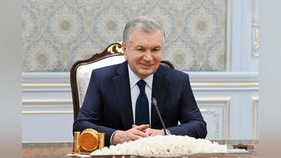 'Shavkat Mirziyoev AQShning yirik kompaniyasi rahbarini qabul qildi'ning rasmi