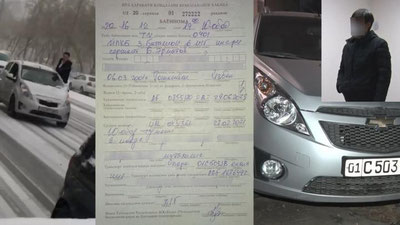 'Toshkentda harakatlanayotgan mashinaning yon oynasidan tanasini chiqarib videoga olgan haydovchiga chora ko`rildi'ning rasmi