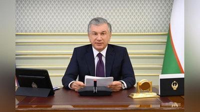 'Shavkat Mirziyoev Oliy Evroosiyo iqtisodiy kengashi yig`ilishida ishtirok etdi'ning rasmi
