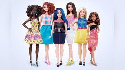 Изрображение 'Новые куклы Барби, напоминающие обычных женщин покоряют мир'