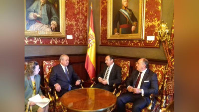 'ABDULAZIZ KOMILOV ISPANIYa PARLAMENTNING YuQORI PALATASI RAISI BIRINChI O`RINBOSARI BILAN UChRAShDI'ning rasmi