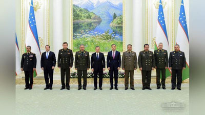 'Shavkat Mirziyoev MDH davlatlari mudofaa idoralari rahbarlari bilan uchrashdi'ning rasmi