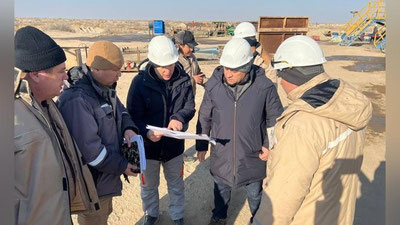 Изрображение '«Узбекнефтегаз»: «Рабочая группа» изучает состояние выполняемой работы по увеличению добычи газа в Устюртском газодобывающем управлении'