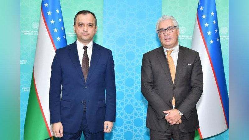 'Tashqi ishlar vaziri o`rinbosari Evropada istiqbol va xavfsizlik instituti prezidenti bilan uchrashuv o`tkazdi'ning rasmi