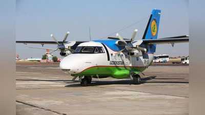 Изрображение 'Uzbekistan Airways встретила первую "авиамаршрутку"  - самолёт LET L-410'