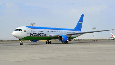 'Toshkent - Mumbay yo`nalishidagi samolyoti Samarqandga favqulodda qo`ndi'ning rasmi