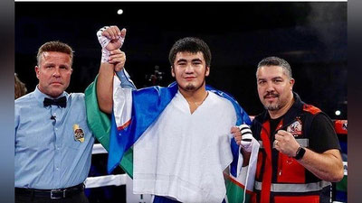 'Bokschimiz Sanjar Tursunov professional faoliyatini g`alaba bilan boshladi'ning rasmi