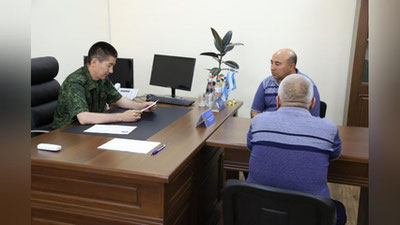 'MIB direktori o`rinbosari Jizzax viloyatida sayyor qabul o`tkazmoqda'ning rasmi