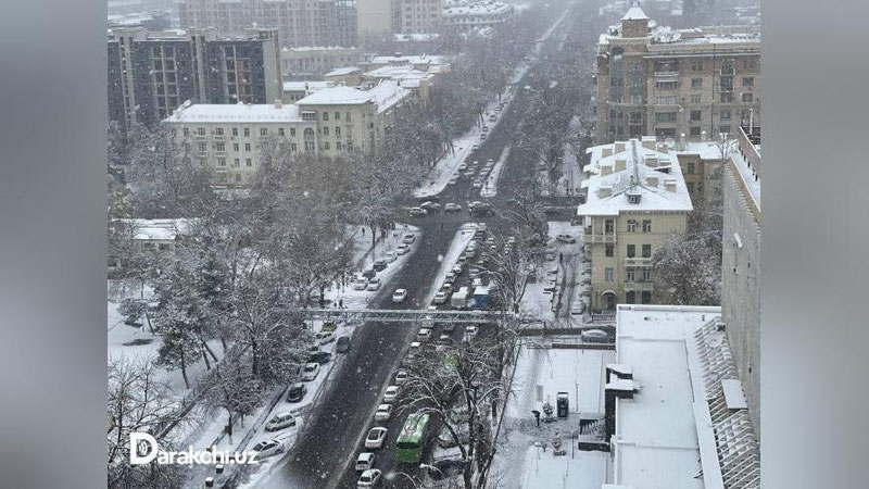 'Bugun qator hududlarda yomg`ir va qor yog`ishi kutilmoqda'ning rasmi