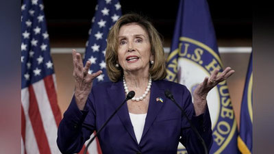 'Nensi Pelosi Rossiya boshlagan urush tugamaguncha Rossiyaga qarshi sanksiyalarni kuchaytirishga chaqirdi'ning rasmi