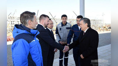 'Sho`rtanda dunyodagi noyob zavod barpo etilmoqda'ning rasmi