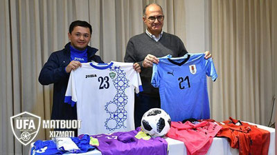 'O`zbekiston va Urugvay qanday rangli libosda harakat qilishi ma`lum'ning rasmi