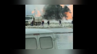 Изрображение 'В КАЗАХСТАНЕ ПОТУШИЛИ ТРЕХДНЕВНЫЙ ПОЖАР НА НЕФТЯНОЙ СКВАЖИНЕ (ВИДЕО)'