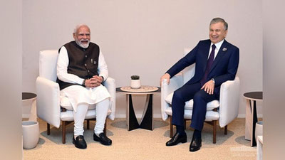 'Shavkat Mirziyoev Dubayda Hindiston bosh vaziri va BMT Bosh kotibining o`rinbosari bilan ham uchrashuv o`tkazdi'ning rasmi