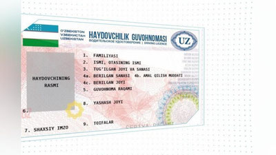 'Yangi namunadagi haydovchilik guvohnomasini almashtirishning yakuniy muddati ma`lum qilindi'ning rasmi