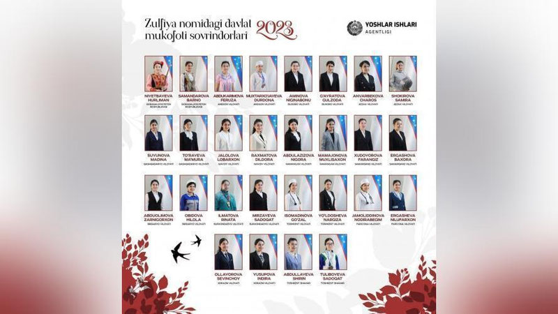 'Bir guruh qizlar Zulfiya nomidagi Davlat mukofoti bilan taqdirlandi (ro`yxat)'ning rasmi