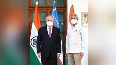 Изрображение 'В Нью-Дели прошли переговоры глав МИД Узбекистана и Индии'