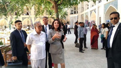 Изрображение 'Президент Бангладеш осмотрел достопримечательности Бухары (фото)'