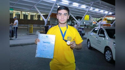 'Toshkent davlat iqtisodiyot universiteti talabasi xalqaro olimpiada sovrindori bo`ldi'ning rasmi