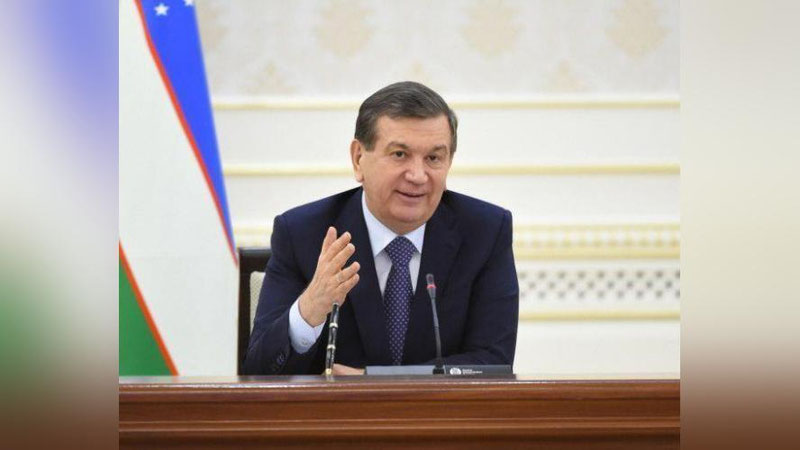 '​Prezidenti Shavkat Mirziyoev ichki ishlar organlari faoliyatida mavjud muammolar yuzasidan  videoselektor o`tkazdi'ning rasmi