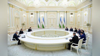 'O`zbekiston Prezidenti MDH davlatlari huquqni muhofaza qilish organlari rahbarlarini qabul qildi'ning rasmi