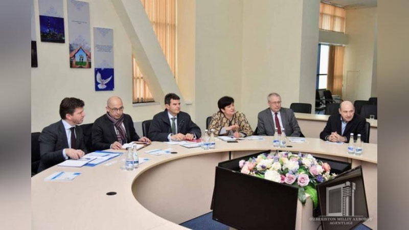 'ETTB delegasiyasi a`zolari bilan uchrashuv bo`lib o`tdi'ning rasmi