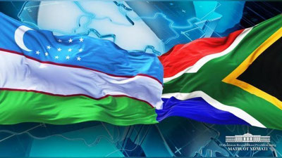 'Shavkat Mirziyoev JAR Prezidentini tabrikladi'ning rasmi