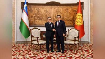 'Shavkat Mirziyoev va Sooronbay Jeenbekov hamkorlik masalalarini muhokama qildilar'ning rasmi