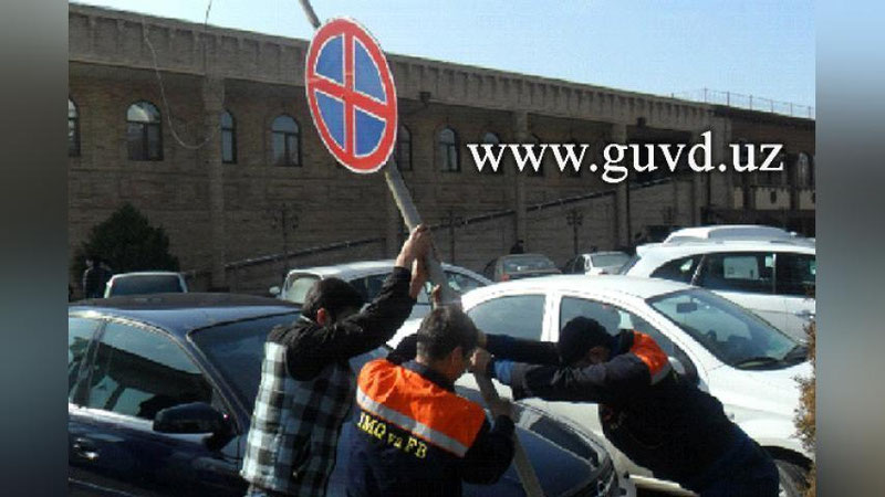 'Тошкентда тўхташни тақиқловчи йўл белгилари олиб ташланмоқда'ning rasmi