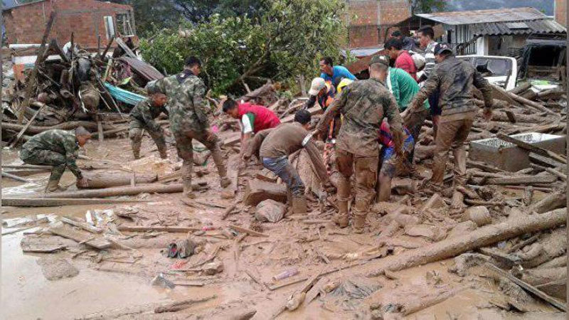 'Kolumbiya prezidenti Santos sel kelishi oqibatida 254 kishi halok bo`lganini ma`lum qildi'ning rasmi