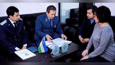 '​Toshkent shahar davlat soliq boshqarmasi rahbari va shahar prokurori o`rinbosari tadbirkorlar bilan uchrashdi'ning rasmi