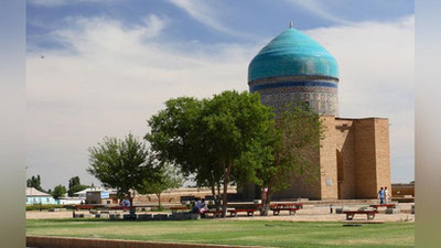 'Туркистоннинг нодир дурдонаси. Мирзо Улуғбекнинг қизи Робия султонбегим мақбараси қаерда'ning rasmi