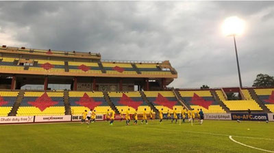 'O`zbekiston terma jamoasi Suriyaga qarshi o`yin oldidan rasmiy mashg`ulot o`tkazdi 'ning rasmi