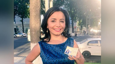 'AQSh OAV tarixida ilk bor O`zbekistonda akkreditasiyadan o`tgan jurnalist'ning rasmi