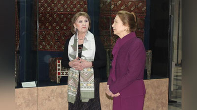 'Татьяна Каримова ва Сайёра Рашидова Савицкий музейига ташриф буюришди (фото)'ning rasmi