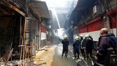 'Damashqda qisqa tutashuv oqibatida portlash  ro`y berdi'ning rasmi