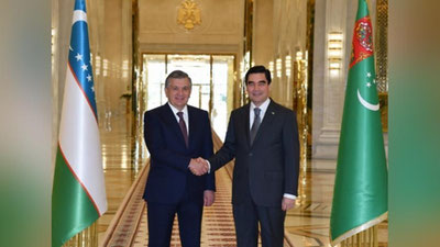 Изрображение 'ПРЕЗИДЕНТ УЗБЕКИСТАНА ПРИБЫЛ В АШХАБАД'