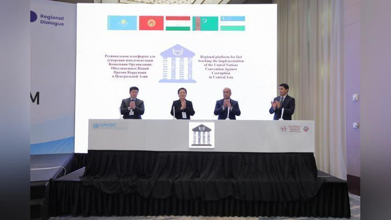 'Markaziy Osiyo davlatlari uchun korrupsiyaga qarshi kurashish bo`yicha Mintaqaviy platforma ishga tushirildi'ning rasmi