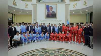 'Dubay shahrida o`tkazilgan boks ringlariga ko`tarilgan 20 nafar o`zbek bokschidan 18 tasi vatanga medal bilan qaytdi'ning rasmi