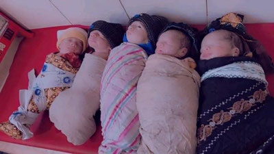 'Afg`onistonda ayol besh egizak farzandni dunyoga keltirdi'ning rasmi