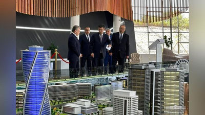 'Prezident Samarqanddagi zamonaviy massiv loyihasi bilan tanishdi'ning rasmi