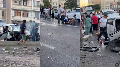 'Тошкентда учта машина иштирокидаги ЙТҲда уч киши жароҳатланди'ning rasmi