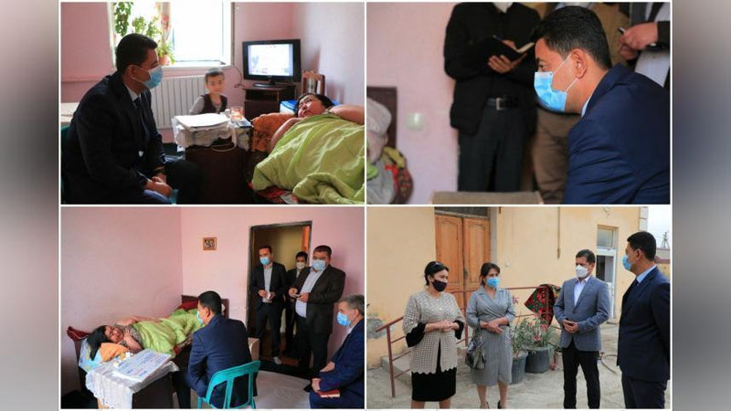 'Buxoro viloyat hokimi o`zining nomiga telegram bot orqali murojaat yo`llagan fuqaroning uyiga bordi'ning rasmi