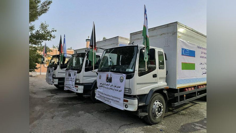 'Shavkat Mirziyoev Afg`oniston hukumatining favqulodda gumanitar yordam ko`rsatish haqidagi iltimosiga javob bergan birinchi rahbar bo`ldi'ning rasmi